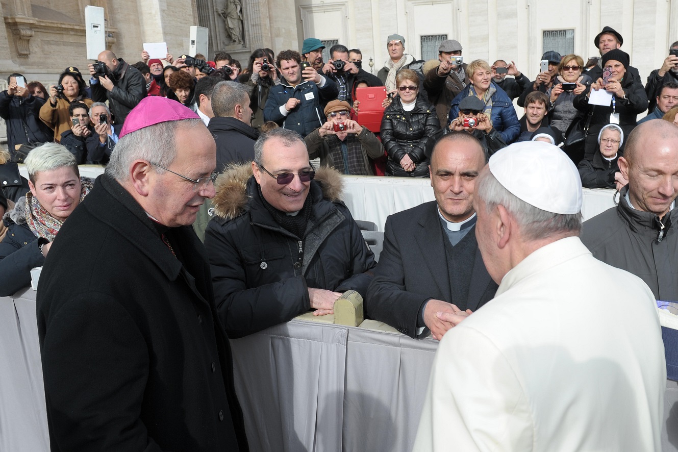 Papa Francesco con Angelo Spinillo