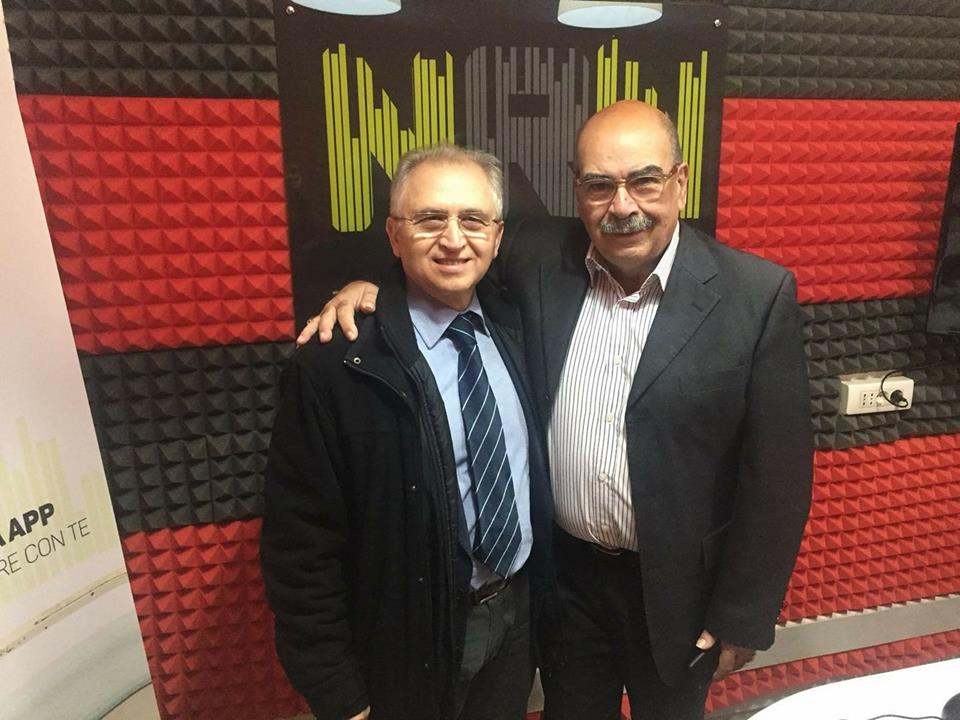 Gen. Antonio Del Monaco con Carlo Scalera negli studi di New Radio Network