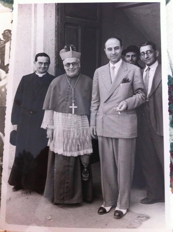 1947- Posa della prima pietra delle case popolari di via Patturelli