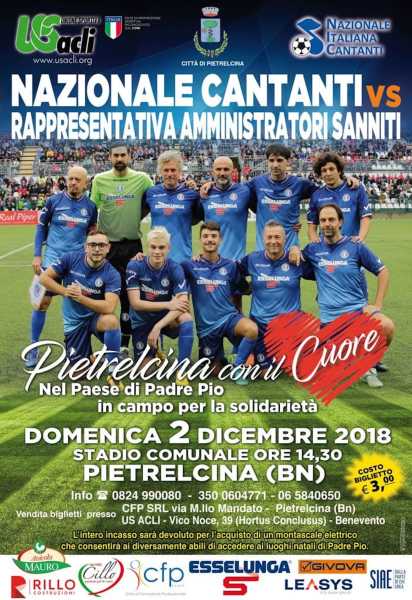 Nazionale Cantanti a Vercelli