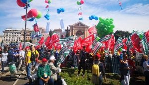 cgil cisl e uil piazza san giovanni
